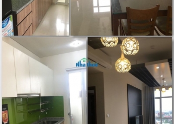 Cho thuê căn hộ 2 phòng ngủ có ban công, DT 78 m2 đầy đủ nội thất tại tầng 14 chung cư Habitat Bình Dương